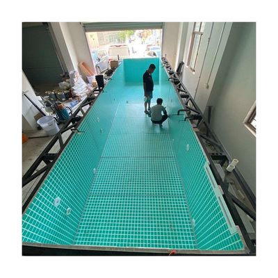 オーダーメイド アクリルシートと水中の照明 20フィートコンテナで屋外プール