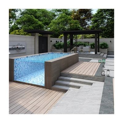 100mm 高光伝達性 透白性 地面上にある水池 玻璃繊維プール