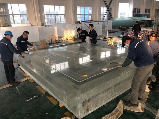 30mm~950mm 厚さ アクリルガラスシート 水泳池用 天候耐性
