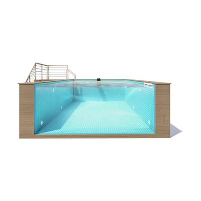 透明なアクリル船用コンテナ 水泳池 30~950mm 厚さ 1.2g/cm3 密度