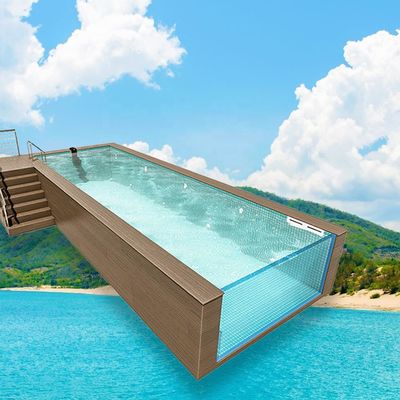 透明なアクリル船用コンテナ 水泳池 30~950mm 厚さ 1.2g/cm3 密度