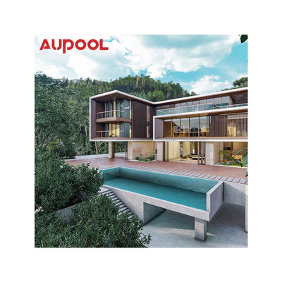 透明なアクリルパネル AUPOOL ガラス繊維 屋外赤ちゃんプール 子供のための梯子と熱ポンプ