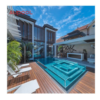 高透明度 クリアアクリルプール バックヤード 家族 屋外 コクテール 泳ぐ