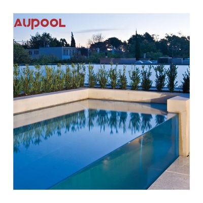 アクリルプール AUPOOL 庭園裏庭 蓋と暖房付きの無限の長泳スパ