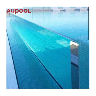 アクリルプール AUPOOL 庭園裏庭 蓋と暖房付きの無限の長泳スパ