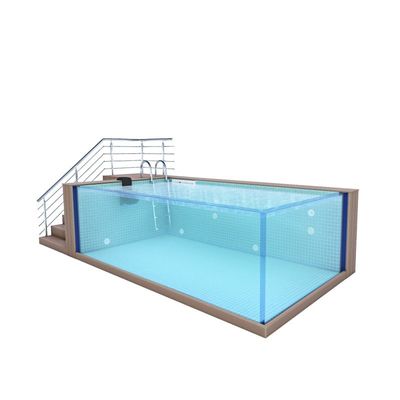 AUPOOL の クリア アクリル 板 ファイバー グラス プール で 屋外 の 空間 を 変え て ください