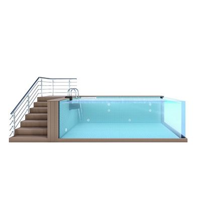 AUPOOL の クリア アクリル 板 ファイバー グラス プール で 屋外 の 空間 を 変え て ください