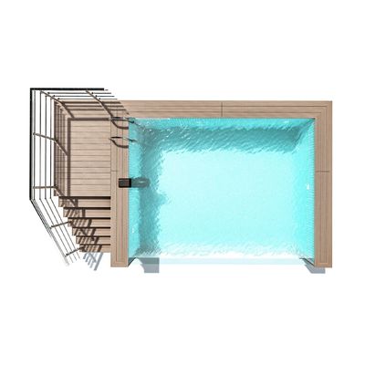 ホテルのプール AUPOOL 無限の無限透明アクリルガラス モジュール式プール 30