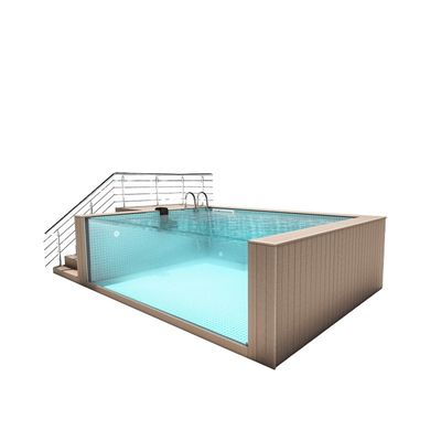 家庭に適した10m3の水容量と安全設計の地下プール