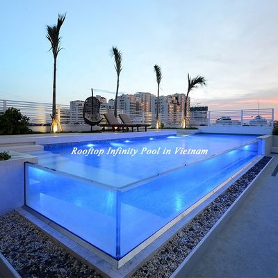 建材 AUPOOL 30年 ベトナム ホテルの屋根のための不黄化アクリルプール