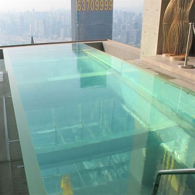 耐久性のある家族プール AUPOOL 現代のデザイン 屋外透明アクリルプール